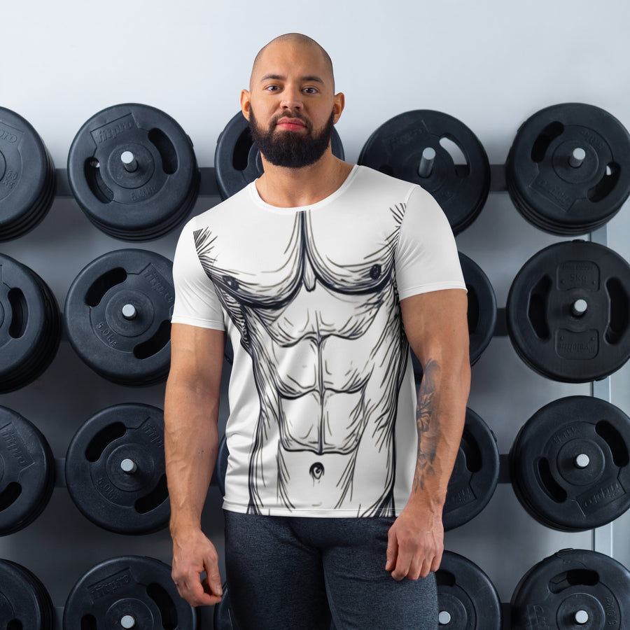 "Jacked" All over print mens athletic-t-shirt